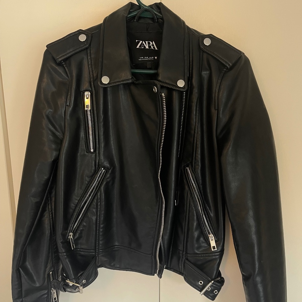 ZARA leather jacket Size S